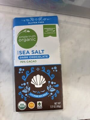 Sea Salt 70% Cacao Dark Chocolate With Fine Sea Salt