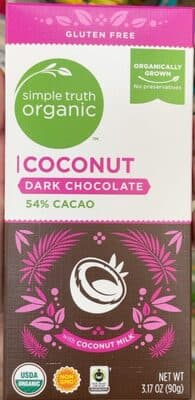 Coconut 54% Cacao Dark Chocolate with Coconut Milk
