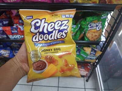 Honey BBQ Cheese Flavored Baked Puffs Corn Snacks