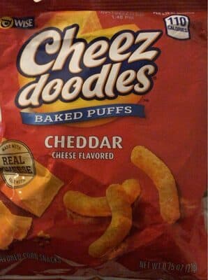 Baked Puffs Corn Snacks, Cheddar Cheese
