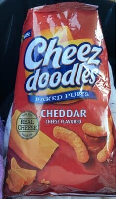 Cheddar Cheese Flavored Baked Puffs Corn Snacks