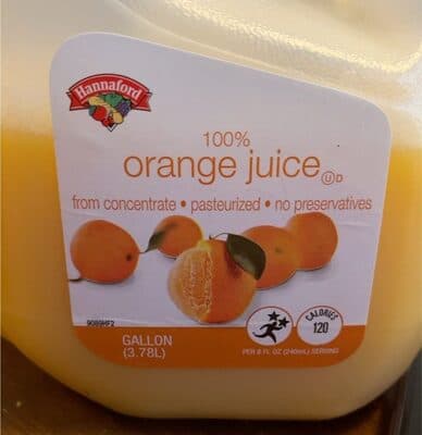 Hannaford 100% Juice Orange