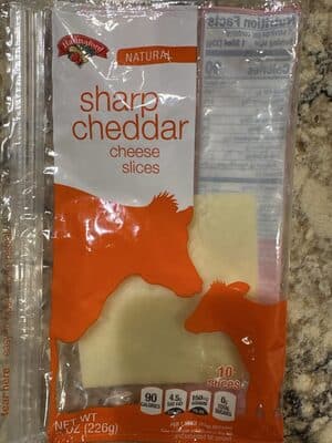 Natural Sharp Cheddar Cheese Slices