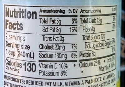 Reduced Fat Milk