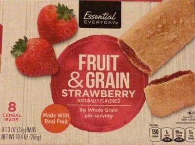 Strawberry Flavored Fruit & Grain Cereal Bars
