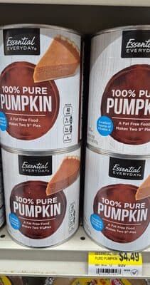 100% Pure Pumpkin