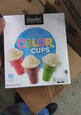 Ice Cream Color Cups