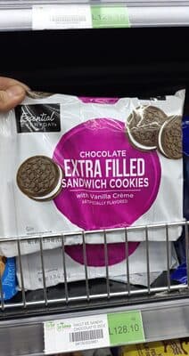 Chocolate Extra Filled Sandwich Cookies With Vanilla Creme