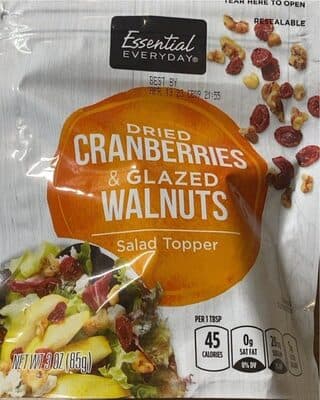 Dried Cranberries & Glazed Walnuts