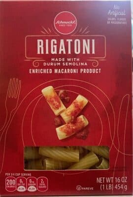 ENRICHED MACARONT PRODUCT, RIGATONI