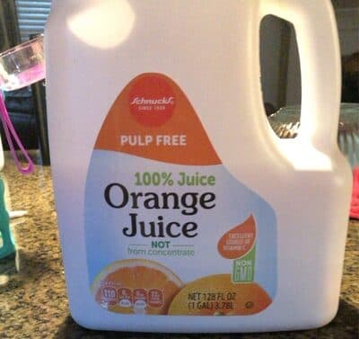 Orange Pulp Free 100% Juice