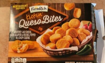 Monterey Jack Cheese, Diced Jalapeno & Red Bell Pepper in a Crispy Coating Queso Bites