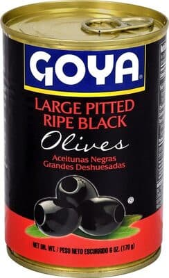Large Ripe Pitted Black Olives