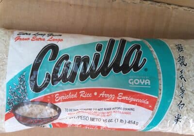 Canilla, Enriched Rice