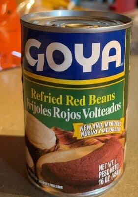 Refried red beans