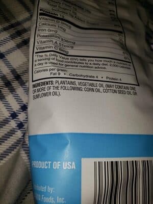 Plantain Chips, Unsalted