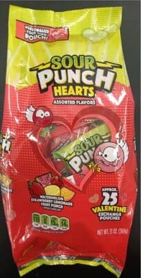 Watermelon, Strawberry, Lemonade, Fruit Punch Flavored Assorted Hearts Candy