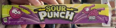 Grape Flavored Candy Straws