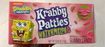 Watermelon Flavored Krabby Patties Gummy Candy