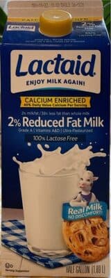 2% Reduced Fat Milk