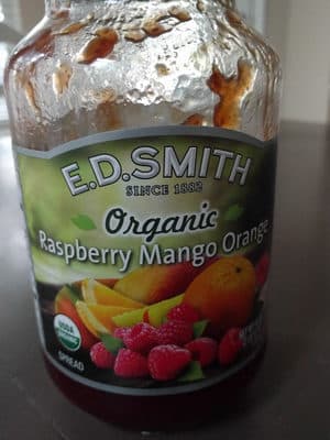 Organic Spread, Raspberry Mango Orange