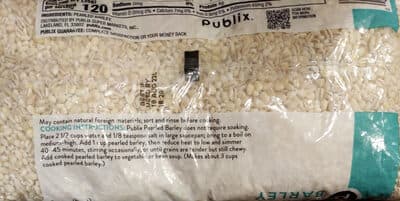 Barley, Pearled