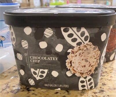 Creamy Vanilla Ice Cream With Sweet Chocolatey Chips
