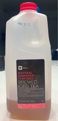 Natural Raspberry Flavored Brewed Iced Tea