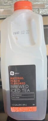 Natural Peach Flavored Brewed Iced Tea