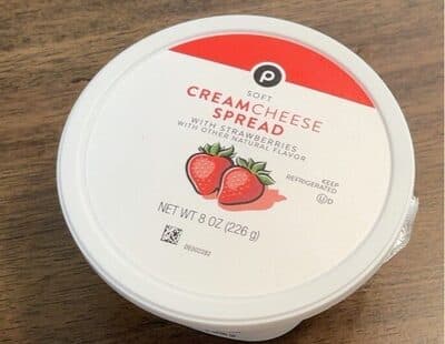 Soft Cream Cheese Spread with Strawberries