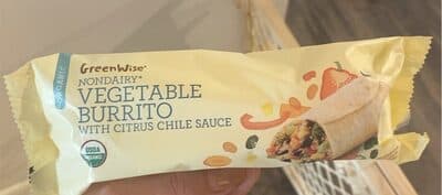 Vegetable Burrito with Citrus Chile Sauce