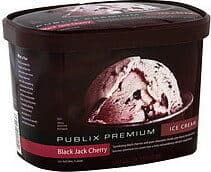 Black Jack Cherry Classic Ice Cream Blended With Sweet Black Cherries And Rich Chocolatey Chunks