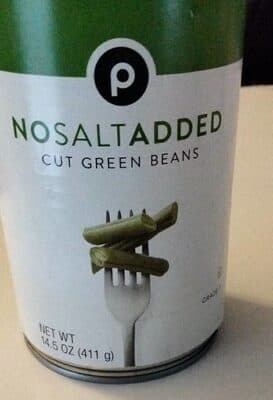 Cut green beans no salt added