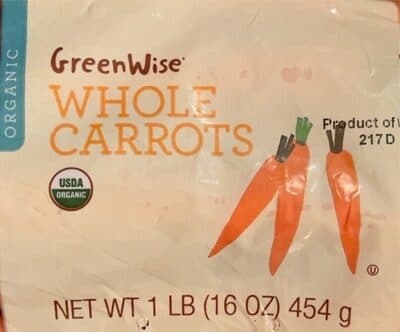 Organic Whole Carrots