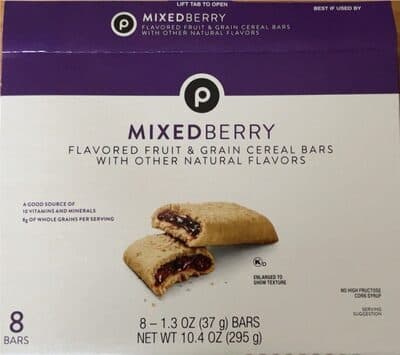 Mixed Berry Flavored Fruit & Grain Cereal Bars