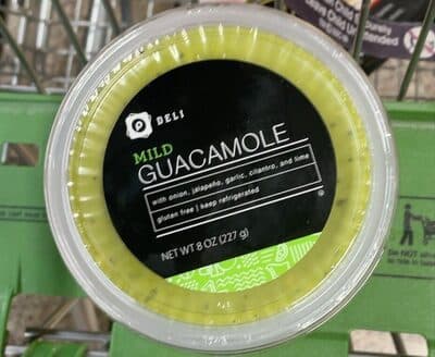 Mild Guacamole With Onion, Jalapeno, Garlic, Cilantro, And Lime
