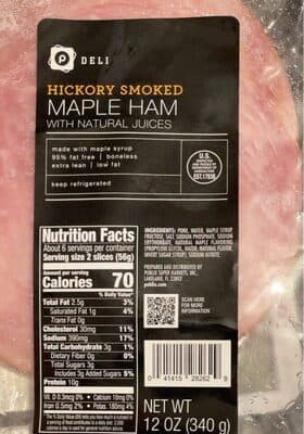 Hickory Smoked Maple Ham