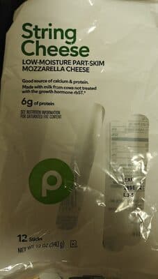 String Cheese Low-Moisture Part-Skim Mozzarella Cheese