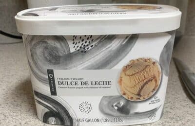Caramel Premium Frozen Yogurt With Ribbons Of Caramel