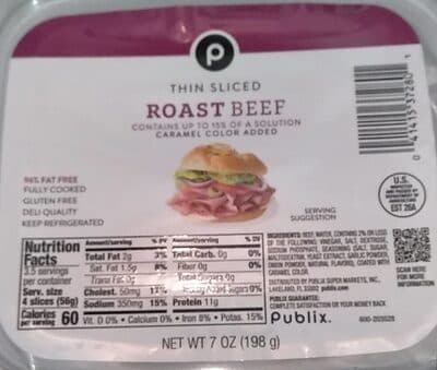Roast Thin Sliced Beef