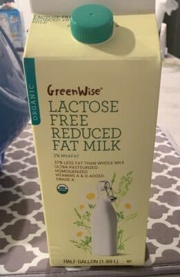Lactose Free Reduced Fat Milk