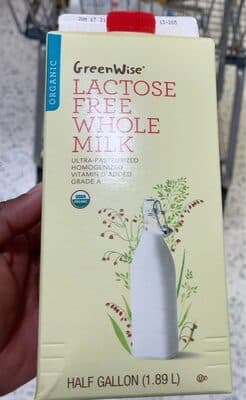 Organic Lactose Free Whole Milk