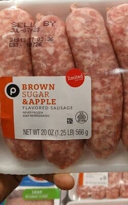 Brown Sugar & Apple Flavored Sausage