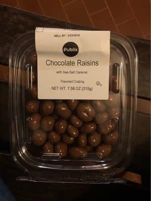 Chocolate Raisins With Sea Salt Caramel