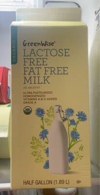 Lactose Free Fat Free Milk