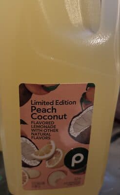 Peach Coconut Flavored Lemonade