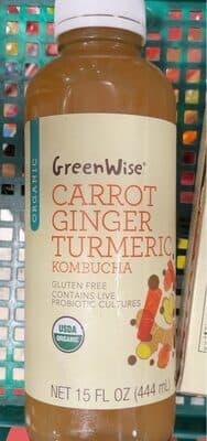 Carrot Ginger Turmeric Kombucha
