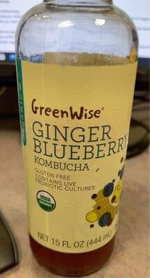 Ginger Blueberry Kombucha