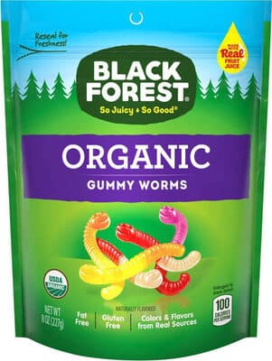 Apple, Cherry, Pineapple, Orange, Lemon Gummy Worms