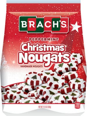 Peppermint Christmas Nougats Handmade Nougat Candy
